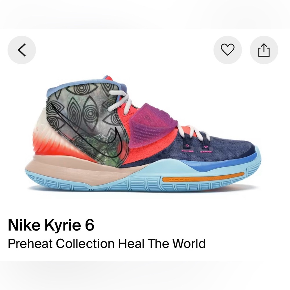 Nike Kyrie 6 preheat collection heal the world (basketball shoes)